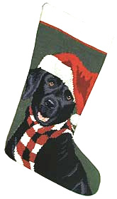 Black Labrador Retriever Christmas Stockings for Dog Lovers!