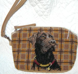 This colorful Chocolate Labrador Retriever Cosmetic Bag makes a wonderful dog breed gift or stocking stuffer!