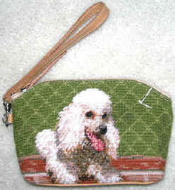 This colorful White Poodle Cosmetic Bag makes a wonderful dog breed gift or stocking stuffer!