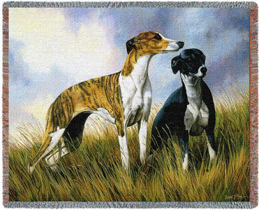 A Beautiful Greyhound Tapestry Throw or afghan Makes the Perfect Dog Lover Gift!