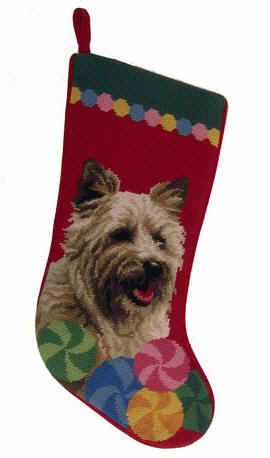 AD-CT1RMG Cairn Terrier with Red Rose Coffee/Tea Mug Christmas Stocking Filler 