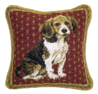 Small 10 Needlepoint Beagle Pillow And Other Unique Beagle Gifts