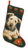 Airedale Terrier Christmas Stocking