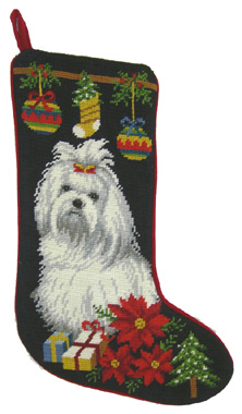 Maltese Christmas Stockings for Dog Lovers!