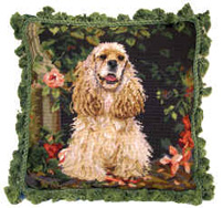 Fancy Fringed Needlepoint Pillows